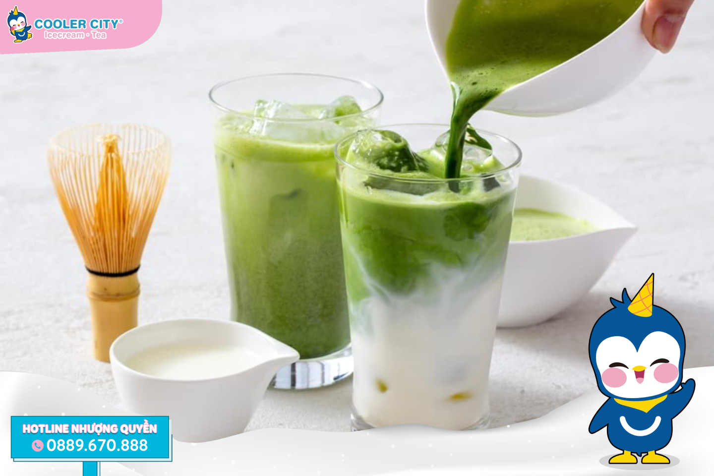 Matcha latte sữa gấu tạo nên xu hướng đồ uống của giới trẻ
