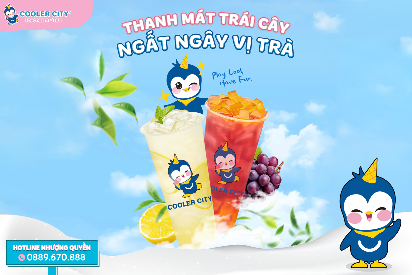 Trà trái cây là món đồ uống không thể thiếu khi kinh doanh đồ uống mùa hè