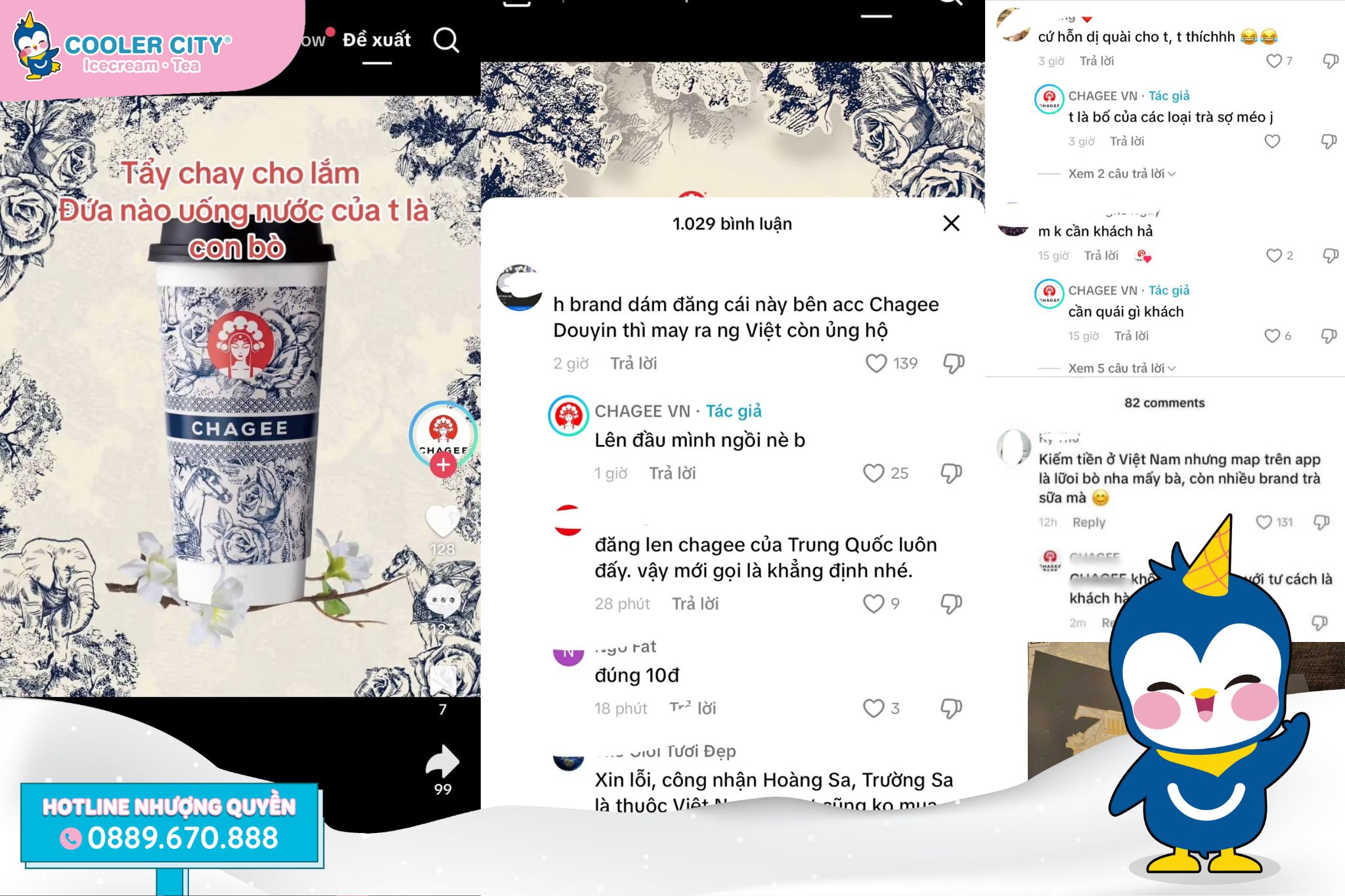 Phản hồi bình luận gây tranh cãi từ thương hiệu Chagee với cộng đồng mạng xã hội Phản hồi bình luận gây tranh cãi từ thương hiệu Chagee với cộng đồng mạng xã hội
