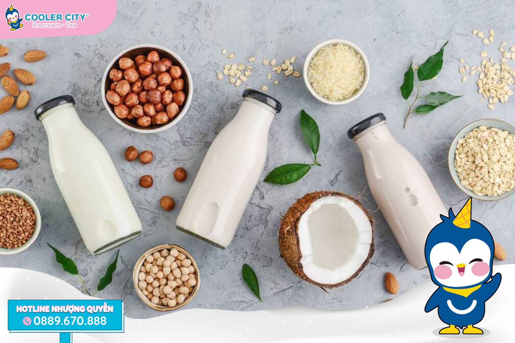 Nguyên liệu làm kem tươi Nguyên liệu làm kem tươi từ các sản phẩm thực vật có lợi cho sức khỏe