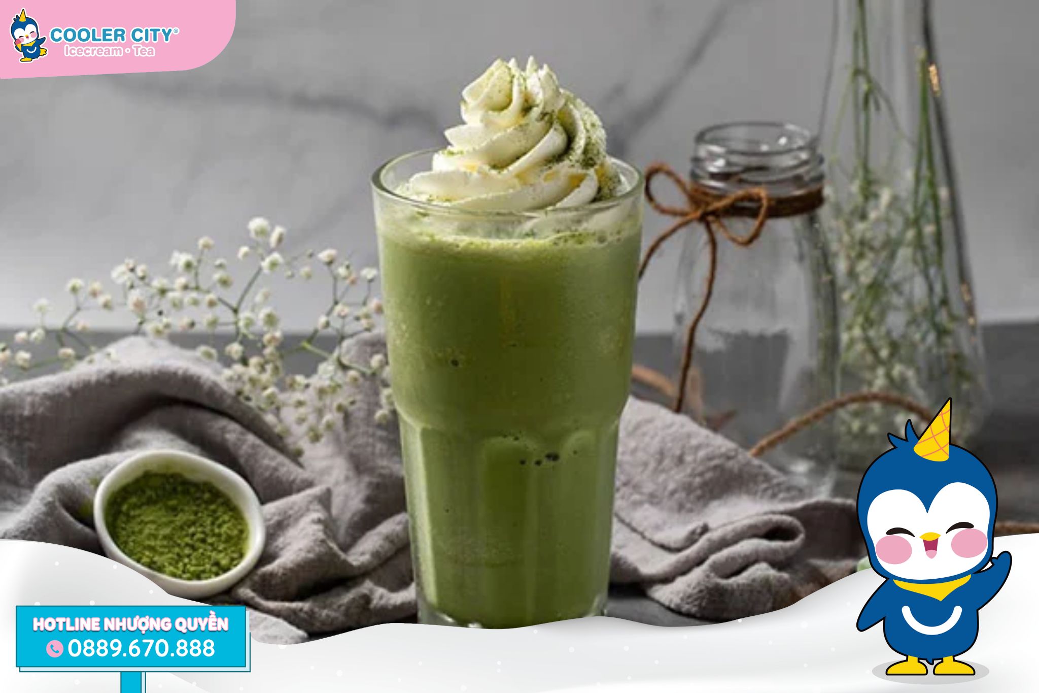 Công thức Matcha đá xay Công thức Matcha đá xay