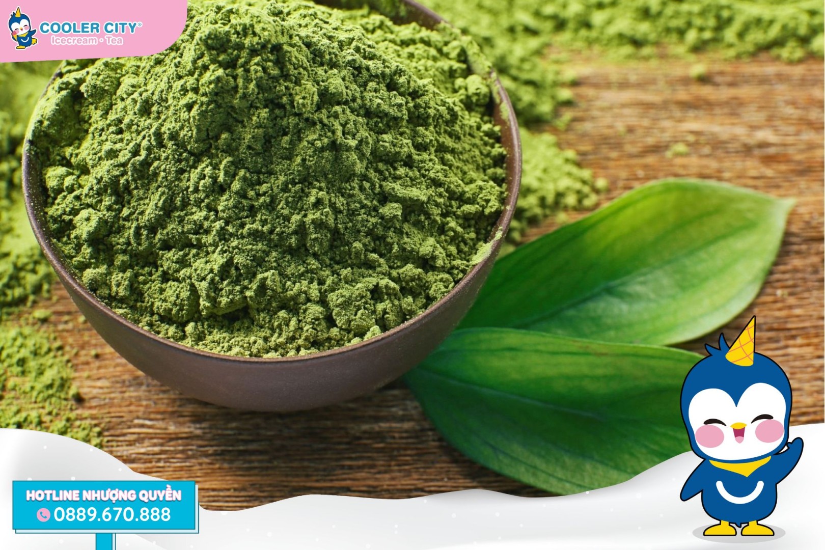Kem matcha Bột matcha là yếu tố quan trọng nhất để tạo ra thành phẩm chất lượng