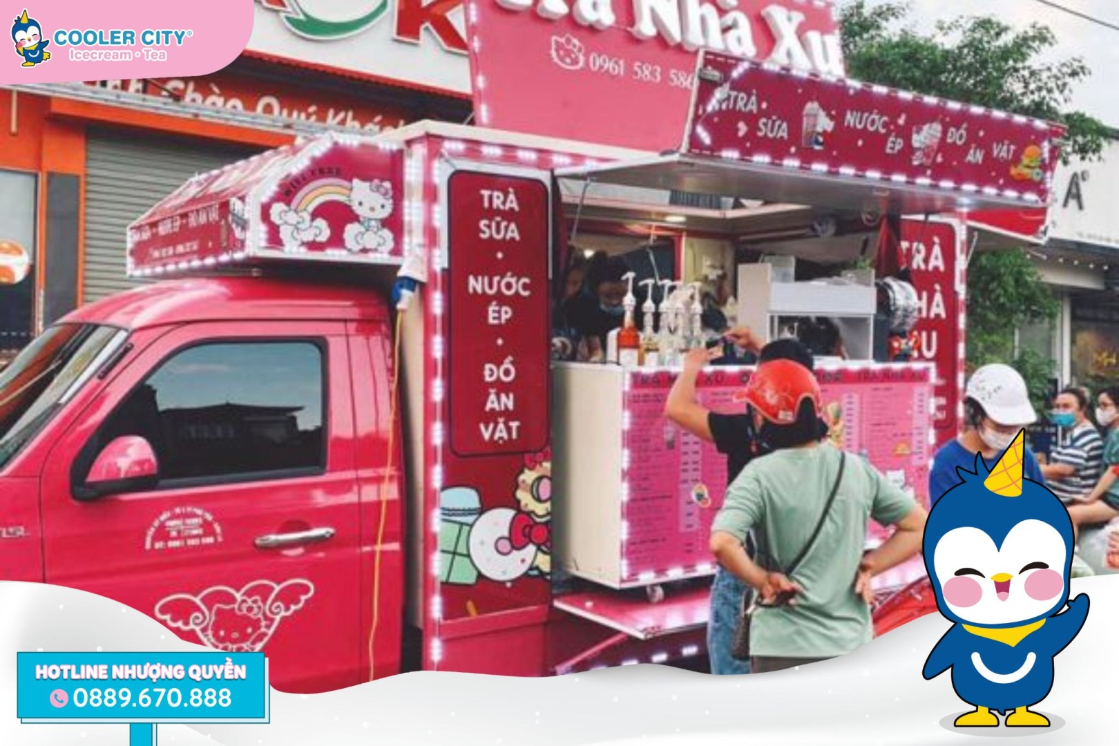 Xe bán trà sữa cũ giá rẻ Xe bán trà sữa cũ giá rẻ, linh hoạt và dễ tiếp cận thị trường