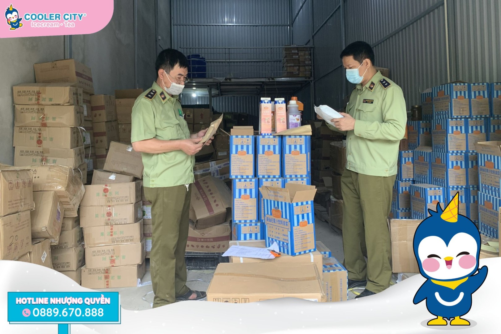 Nguyên liệu trà sữa Thu giữ hàng tấn nguyên liệu trà sữa để xác minh nguồn gốc