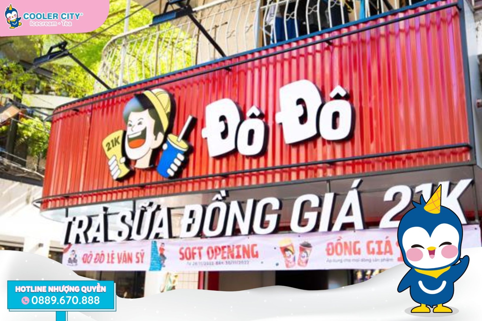 Giá nhượng quyền các thương hiệu trà sữa Thương hiệu trà sữa Đô Đô