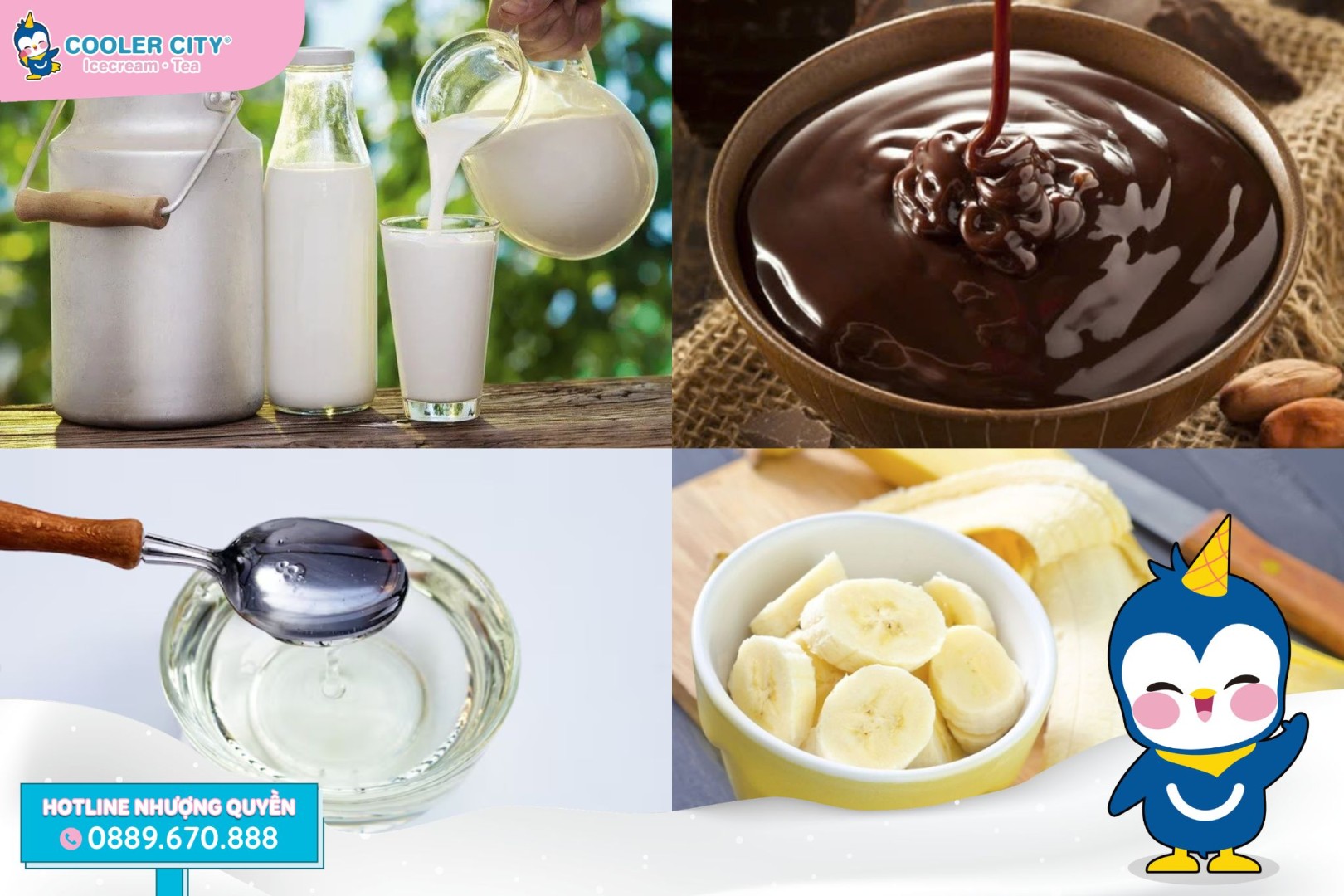 Sữa chuối Socola giòn