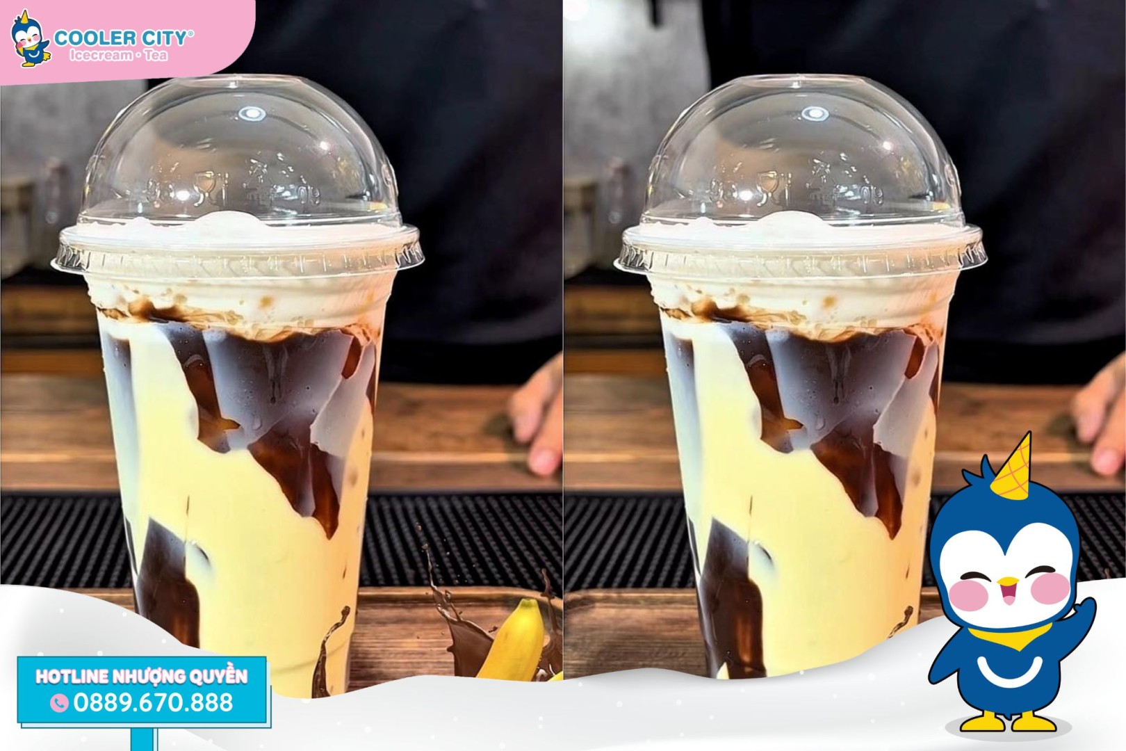 Sữa chuối socola giòn